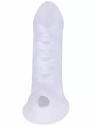 Стимулирующая насадка-удлинитель Doc Johnson MERCI, с подхватом мошонки, Ultraskyn, 15,2 см