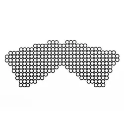 Маскарадная маска Erika в сеточку – черный