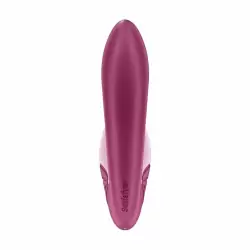 Вибратор с вакуумным стимулятором Satisfyer Supernova (ягодный)
