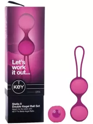 Набор из 3-х вагинальных шариков разного веса Stella II - Pink