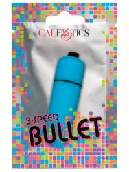 Компактная вибропуля  FOIL 3-SPD BLT-BL PREPACK, 6,2 см, 3 скорости, голубой