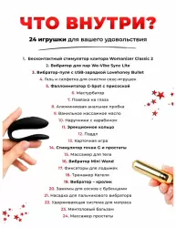 Адвент-календарь Lovehoney Couple’s Advent Calendar 2025, 24 предмета