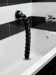 Огромный фаллоимитатор Anal Snake Dildo, ребристый, 50,8 см, ПВХ, черный