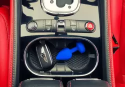 Большая аккумуляторная анальная пробка Gplug с вибрацией - неоновый синий