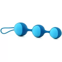 Набор из 3-х вагинальных шариков разного веса Stella III - Blue