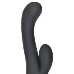 Вибромассажер  Coco Licious Rechargeable Dual Wand со стимуляцией клитора – черный