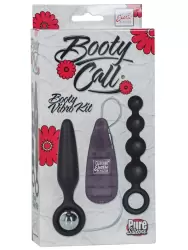 Набор анальных стимуляторов с вибрацией Booty Vibro Kit – черный