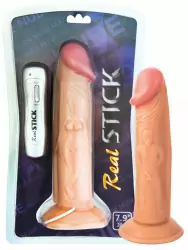 Виброреалистик TOYFA RealStick Nude 7,9” на присоске – телесный