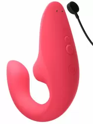 Компактный вибратор-кролик Womanizer Blend с бесконтактной клиторальной стимуляцией, 13,8 см, розовый