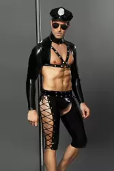 Костюм полицейского Candy Boy Josh, черный, OS