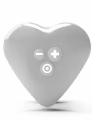 Миниатюрный стимулятор клитора Mystim Heart's Desire, 6,2 см, 8 режимов, белый