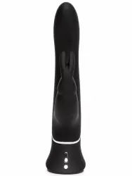 Тройной вибратор-кролик Happy Rabbit Triple, с анальным стимулятором, 22,9 см, черный