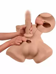 Реалистичная секс-кукла для женщин в форме торса SILEXD Apollo L, коричневый, 17,7 см