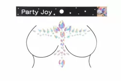 Декоративное украшение (камни) на клеевой основе Body Jewelry Stickers - Chest - Glow in the Dark 