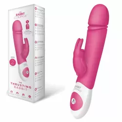 Вибратор-кролик с функцией «толчка» The Rabbit Company Thrusting Rabbit – розовый