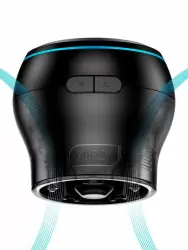 Интерактивная насадка Power Blow V2 для мастурбатора Kiiroo, всасывающий эффект, управление через приложение, черный