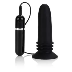 Вибростимулятор на присоске с пультом управления Adonis – черный