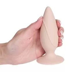 Анальная пробка Mojo Spades Large на присоске – телесная