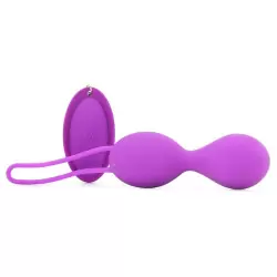 Вагинальные шарики с вибрацией Eve перезаряжаемые – фиолетовый