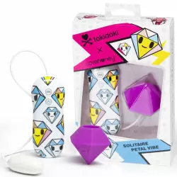 Клиторальный вибростимулятор Tokidoki Diamond в форме диаманта – фиолетовый