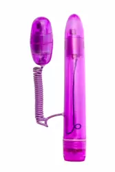 Вибратор TOYFA с набором насадок - фиолетовый