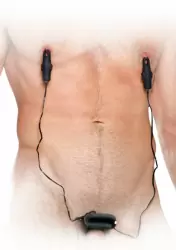 Вибро зажимы на соски с кольцом для пениса Fantasy