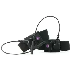 Манжеты на пенис и мошонку Charming Chuck с электростимуляцией – черный