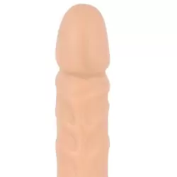Двухсторонний фаллоимитатор Veined Double Header 18 – телесный
