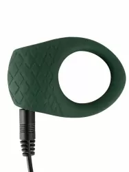 Эрекционное виброкольцо Emerald Love Luxurious, 10 режимов, диаметр 3 см, зеленый