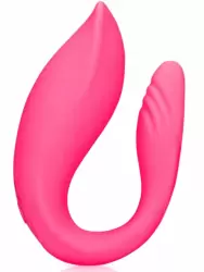 Парный вибратор Couple Toy with Remote Control, с пультом Д/У, 10 см, 10 скоростей, розовый