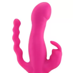 Трехголовый фаллоимитатор Triple Riders с вибрацией