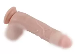 Реалистичный фаллоимитатор Real Basic Toy с присоской 21см - телесный