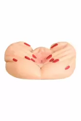 Реалистичный мастурбатор вагина и анус TOYFA Juicy Pussy Adeline с вибрацией - телесный