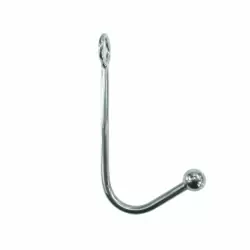 Анальный крюк для подвеса medium из металла Kanikule metal - серебристый	    