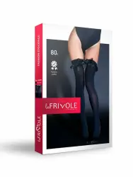 Плотные черные чулки с атласными бантами (Sense)