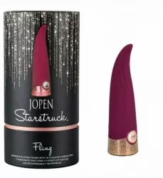 Премиальный вибратор Starstruck Fling: 9 см, 12 режимов работы, АБС/силикон