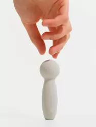 Компактный вибратор So. Se. HARMONY, 9,5 см, 10 режимов, силикон, серый