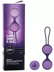 Набор из 3-х вагинальных шариков разного веса Stella II - Lavender