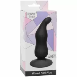 Анальная пробка Waved Anal Plug Black 4104-03Lola