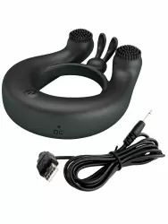 Перезаряжаемое эрекционное виброкольцо Baile Dahlia, двойной мотор, 12 режимов, силикон