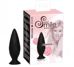 Анальная втулка на присоске Pointer Small маленькая - черный