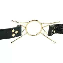 Кляп-рамка Deluxe Spider Gag – черный с золотом	