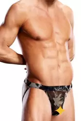 Мужские джоки с широкой резинкой BlueLine милитари – S/M