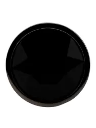 Черная алюминивая анальная пробка с кристаллом Small