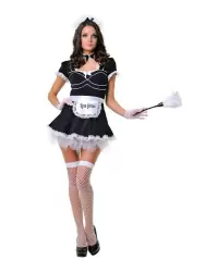 Игровой костюм Le Frivole Старательная Служанка – черный с белым, L/XL