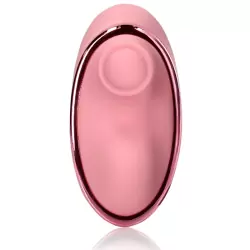 Клиторальный вибратор в форме сердца Shots Toys Tapping Heart Vibrator с функцией пульсации, 10 режимов вибрации, перезаряжаемый, розовый