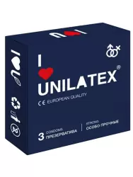 Сверхпрочные презервативы Unilatex Extra Strong - 3 шт