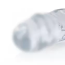 Реалистичный фаллоимитатор Shots toys, 45 см, двусторонний, прозрачный