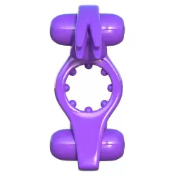 Эрекционное кольцо Wonderful Wabbit с вибрацией – фиолетовый