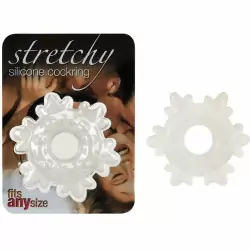 Эрекционное кольцо Gopaldas в форме снежинки - белый